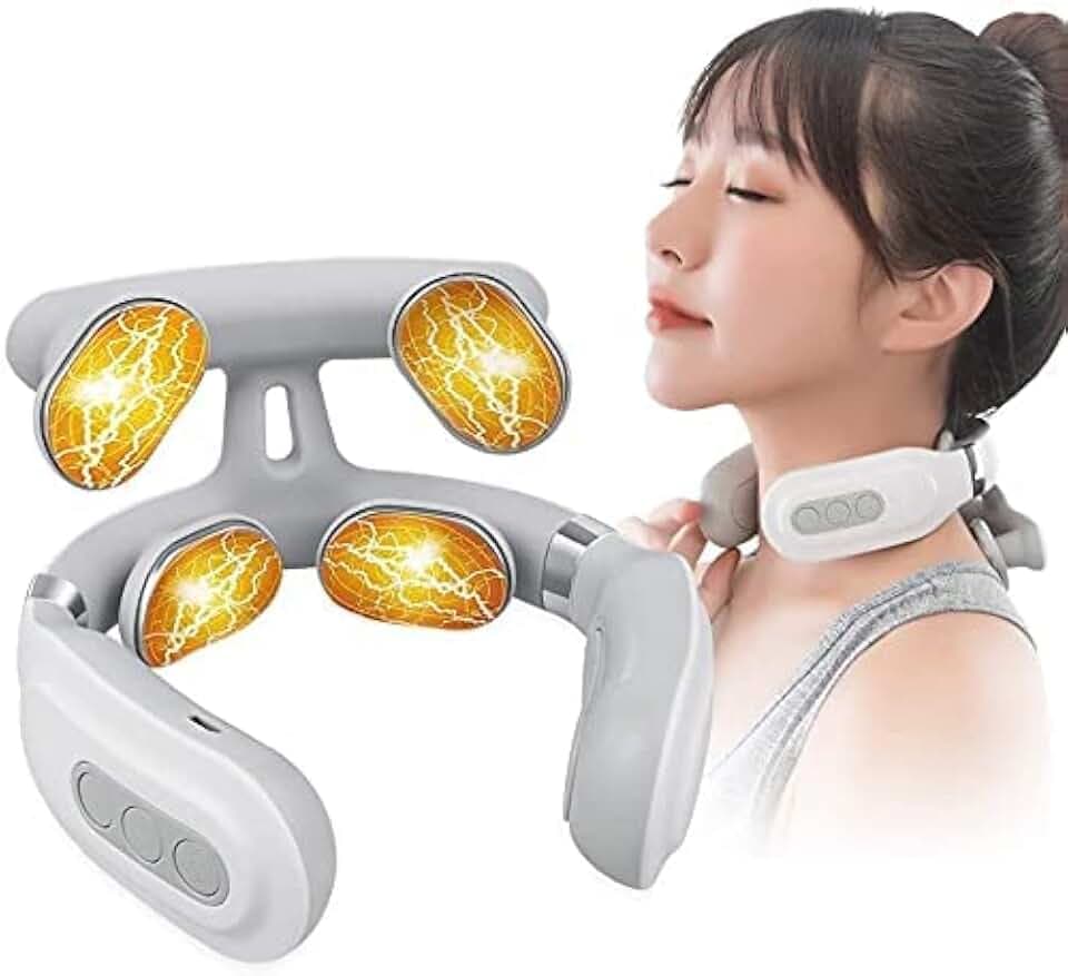 Nacken Massagegerät Shiatsu Nackenmassagegeräte: Elektrische Massagegeraet mit Wärme- 3D Massage von tiefem Gewebe
