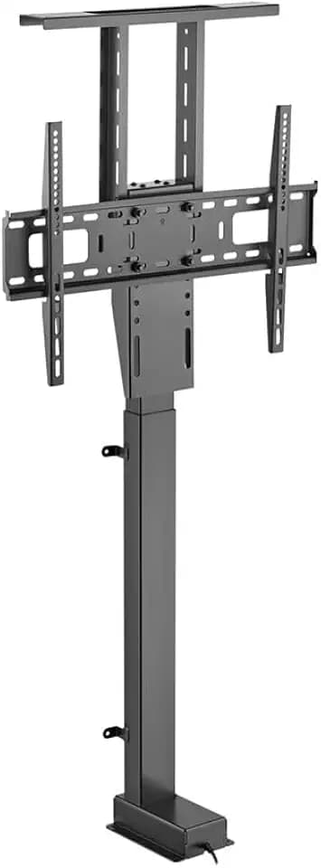 Monoprice Motorized TV Lift Stand for TVs Between 37in to 65in, Max Weight 110 Lbs, VESA Capability Up to 600x400, Includes RF Remote Control, for Flat and Curved Screens - Commercial Series