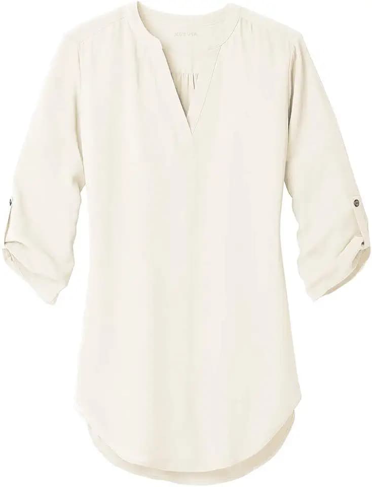 Joe's USA Ladies 3/4 Sleeve Tunic Blouse in Sizes XS-4XL
