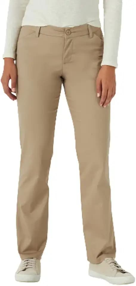 Lee Women's Petite Wrinkle Free Relaxed Fit Straight Leg Pant