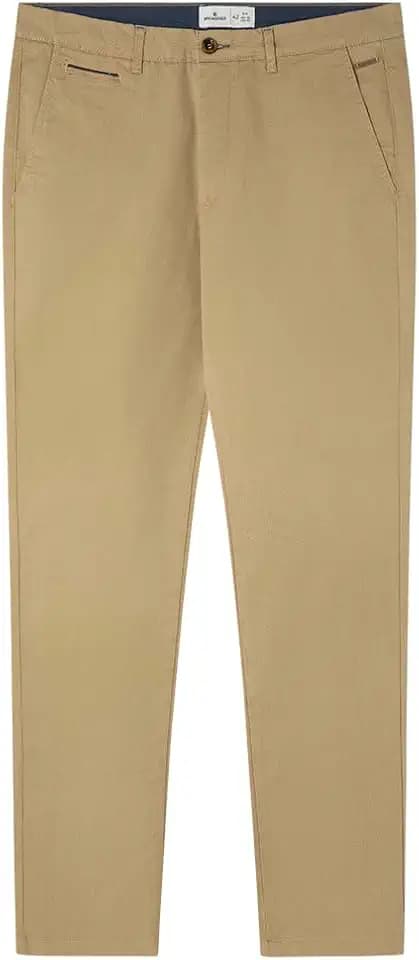 Springfield Herren Basic Microprint Chino Slim-Hose