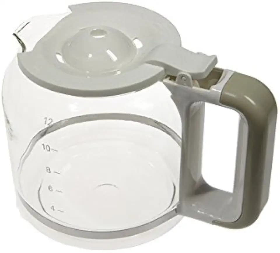 Ariete Glaskrug, beige, Kaffeemaschine mit Filter, Vintage 1342