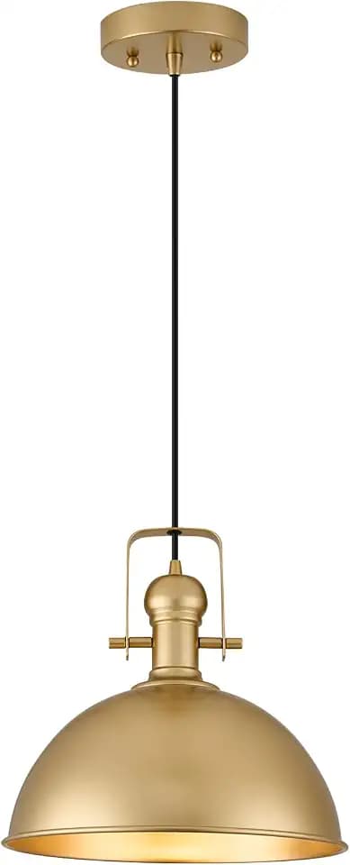12 Inch Gold Modern Pendant Lights for Kitchen Island 1 Pack