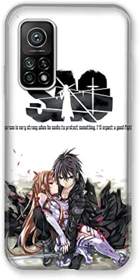Schutzhülle für Xiaomi Mi 10T / Mi 10T Pro Manga SAO Sword Art Online Weiß