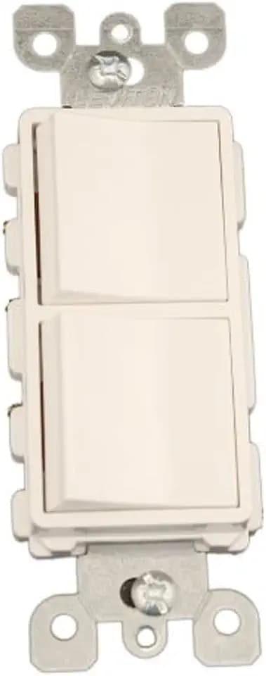 Leviton 15 Amp, 120/277 Volt, Decora Single-Pole / 3-Way AC Combination Switch, Commercial Grade, Grounding, 5641-W, White