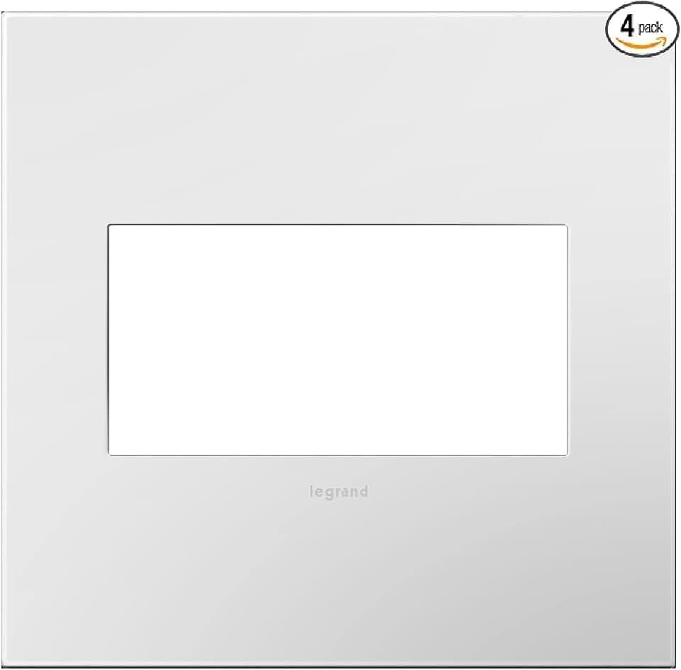 Legrand adorne 2 Gang Wall Plate 4 Pack Glossy White / AWP2GWH4-4PK