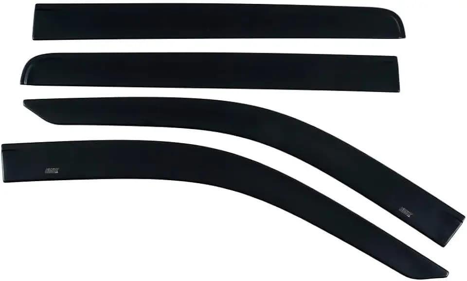 Husky Liners Low Profile Ventvisor Rain Guards | Fits 2004-2014 Ford F-150 SUPERCAB ONLY | Front & Rear, Matte Black, 4-pcs. | 2857009