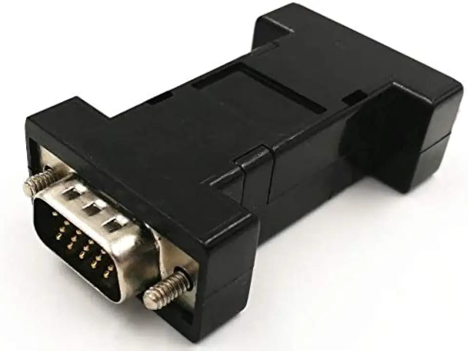 Evanlak VGA-EDID-Emulator-Passthrough, (Monitor ohne Desktop-Neuanordnung) Display-Emulator Verwendung mit KVM-Switches/Video-Splittersand-Extendern -1920 x 1080 @ 60 Hz
