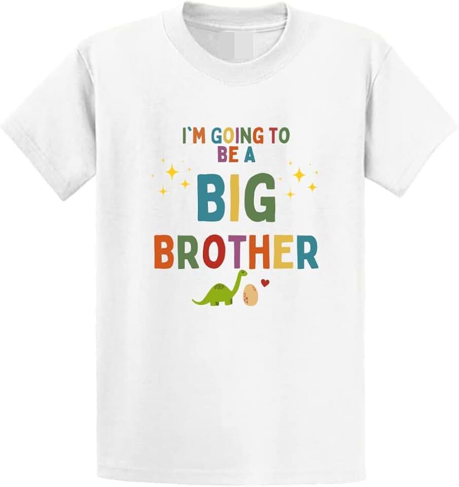 Second Ave T-Shirt für Baby/Kinder, mit Aufschrift "I'm Going to Be A Big Brother", Weiß