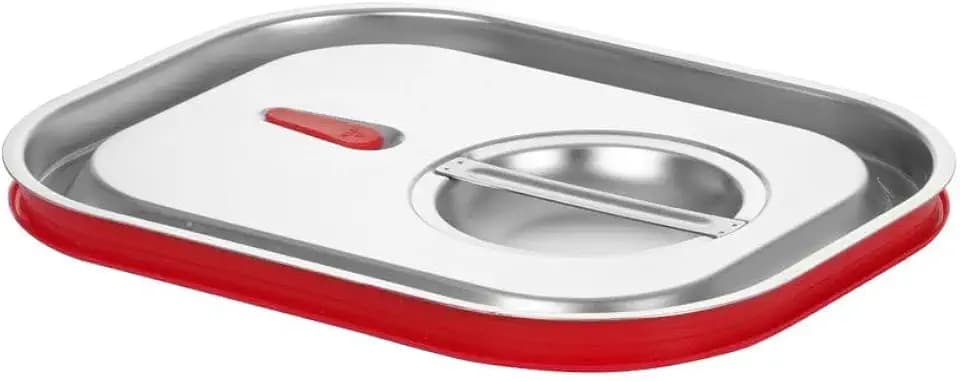 HENDI Gastronorm Deckel, mit Silikonrand, GN 1/2, 325x265mm, Edelstahl