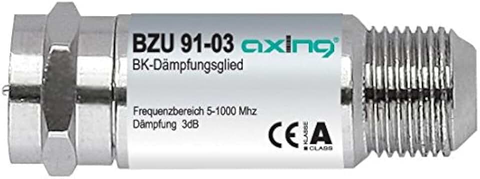 Axing BZU 91-03 BK-Dämpfungsglied (5-1006MHz, 3 dB)