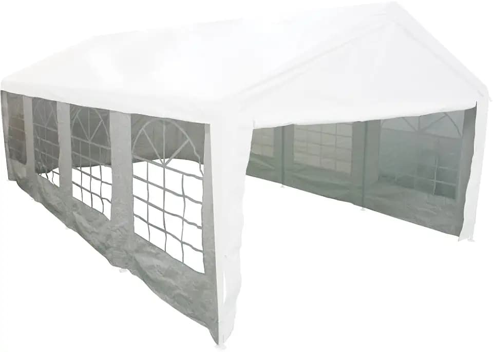 Seitenteile weiß zu Event Pavillon 4x8 Meter, Bezug aus Polyethylen, 140g/m² in weiß, 4 Stück