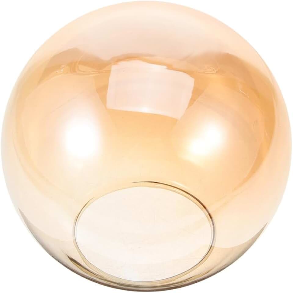 Ciieeo Glas Lampenschirm Kugelförmig 5.91 Zoll Ersatz Lampenschirm Aus Glas Für Hängelampe Pendelleuchte Lichtabdeckung Dekorativ Für Innenbeleuchtung