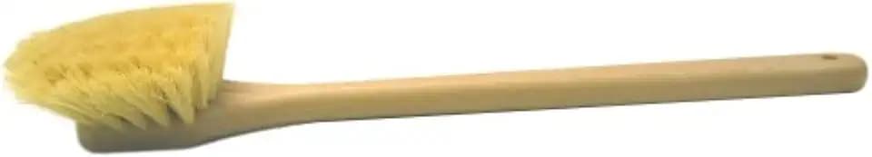 Weiler 44663 20" Utility Scrub Brush, White Tampico Fill, Long Handle, Foam Block (Pack of 12)