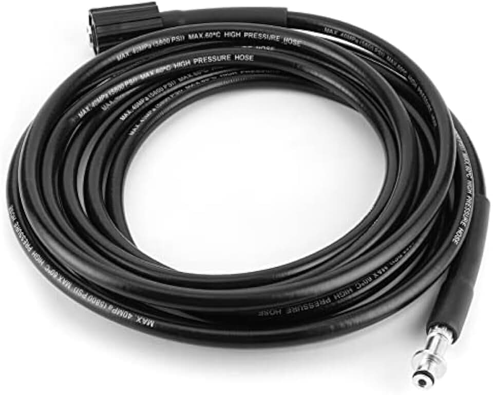 Pressure Water Washer Hose Tube for K2, Easy Connect Release, Ideal for Cleaning (6M)
