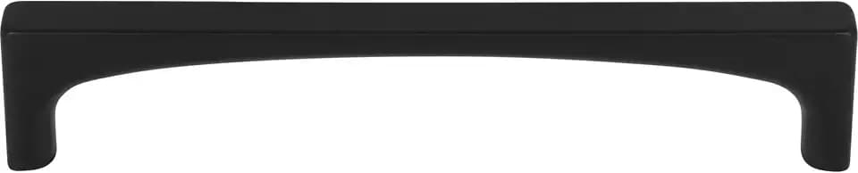 Top Knobs Riverside 5 1/16" CTC Cabinet Bar Pull Flat Black TK1013BLK