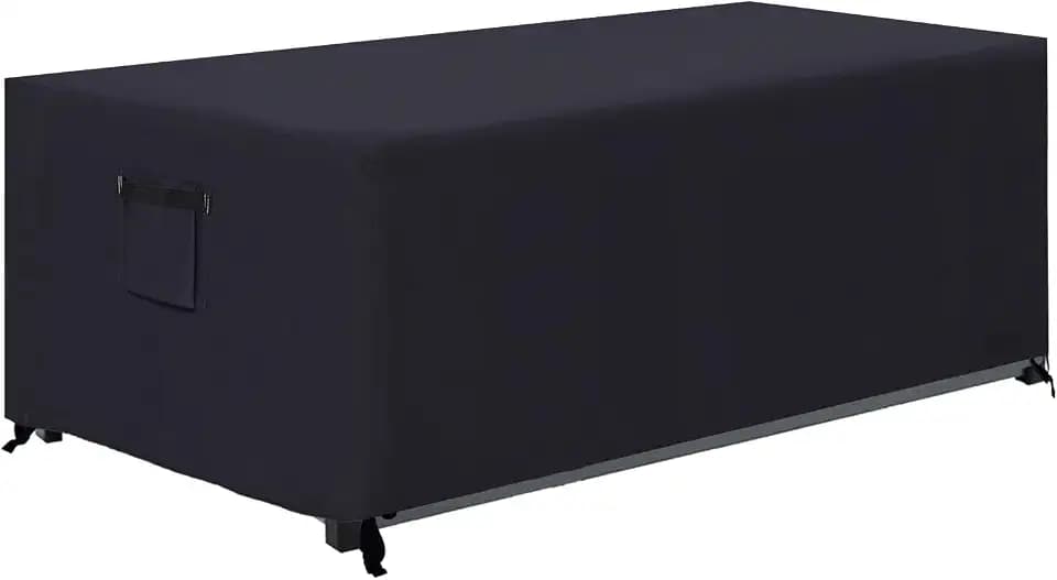 ABCCANOPY Patio Deck Box Cover Waterproof And Dustproof Winter Protection Outdoor Storage Box Cover Universal Furniture Cover 44x28x24 Black