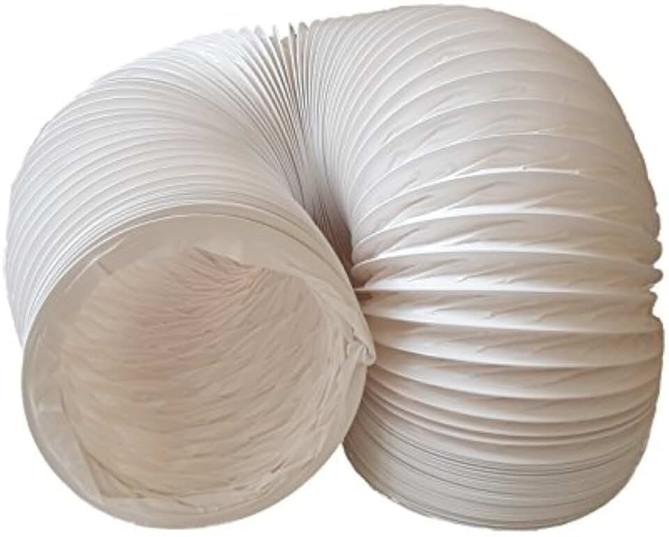 daniplus Abluftschlauch PVC flexibel Ø 150 mm, 3 m z.B. für Klimaanlagen, Wäschetrockner, Abzugshaube