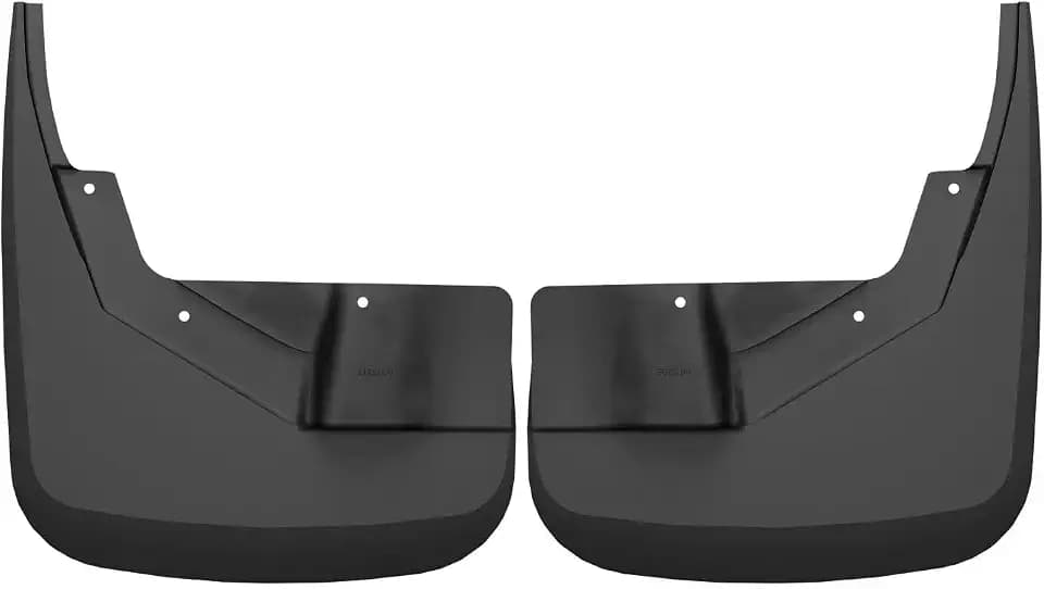 Husky Liners Custom Mud Guards | Fits 2021-2026 Chevrolet Suburban & Tahoe, 2021-2026 GMC Yukon (Includes XL) w/Electric Running Boards | Front Set, 2-pc Black - 58221