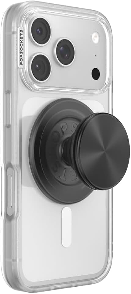 PopSockets Phone Grip for MagSafe, Magnetic Holder- Black Radial