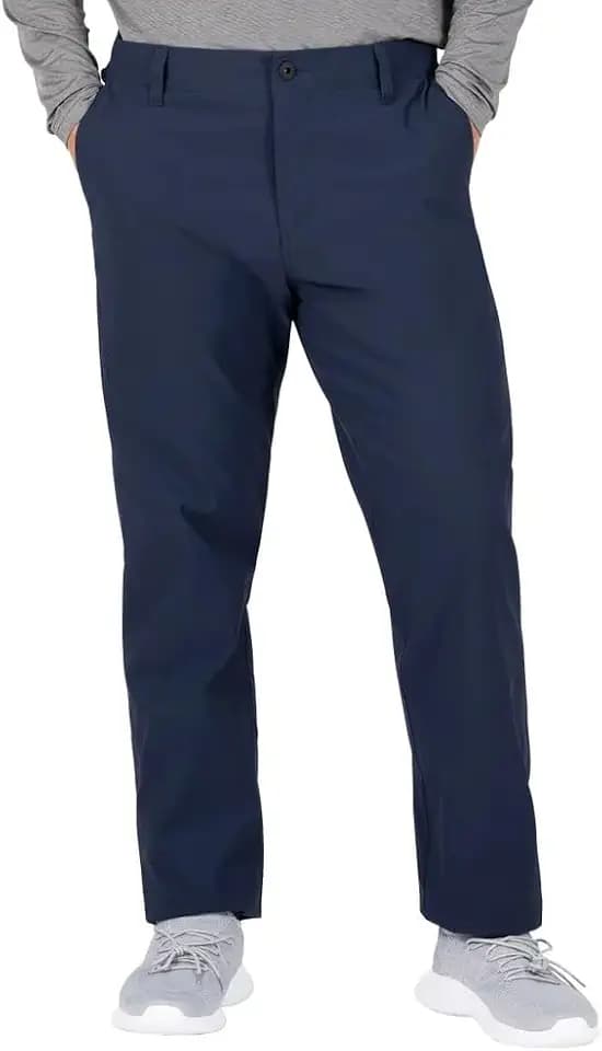 Gerry Men's Water Resistant Fleece Lined Stretch Pants with Zip Pockets and Adjustable Hem