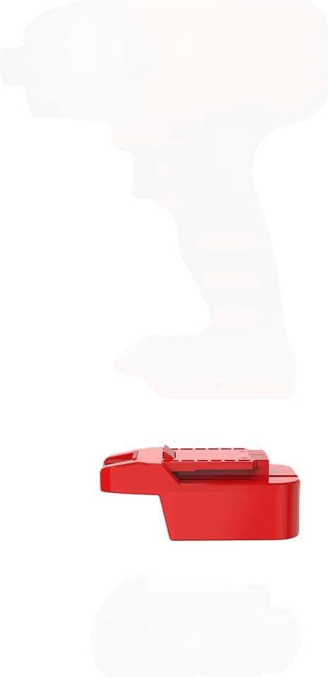 Adapter Fits Ba uer 20v Cordless Tools for Milwaukee M18 RED (NOT V18) Slider Lithium Batteries - Adapter Only