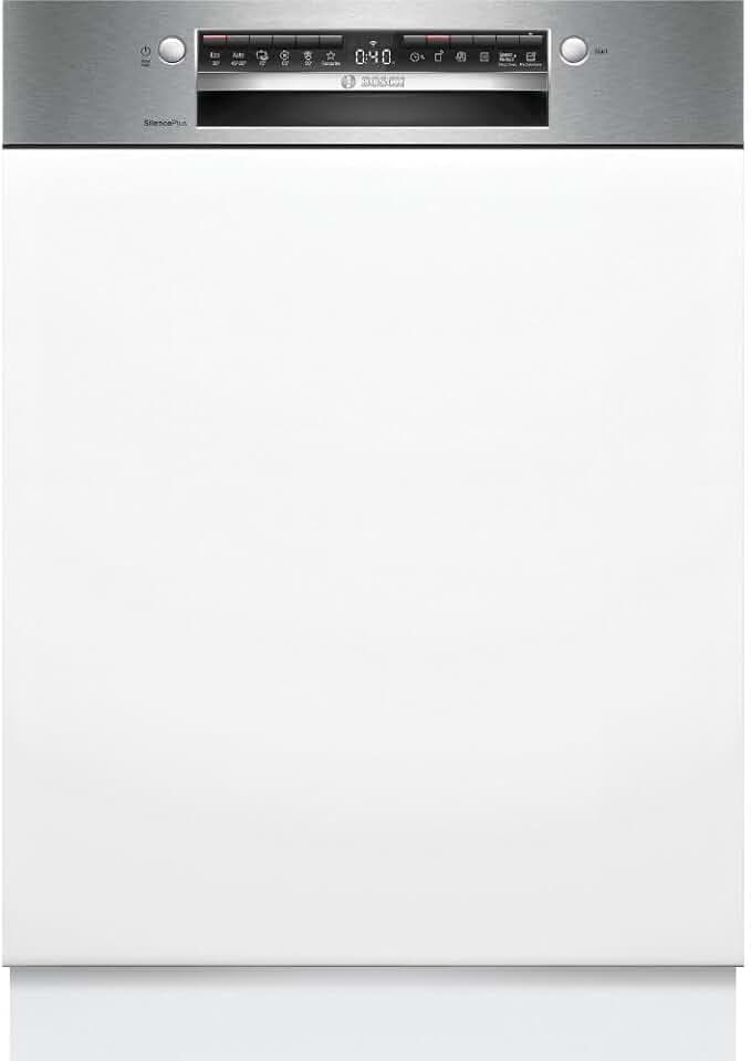 Bosch Serie 4, Teilintegrierter Geschirrspüler, 60 cm, Edelstahl, SMI4ETS00E