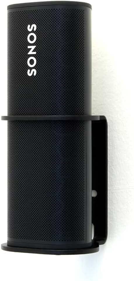 Wandhalterung für Sonos Roam 1 und 2 - inkl. Schrauben u. Dübel - Wandhalter (schwarz) Made in Germany
