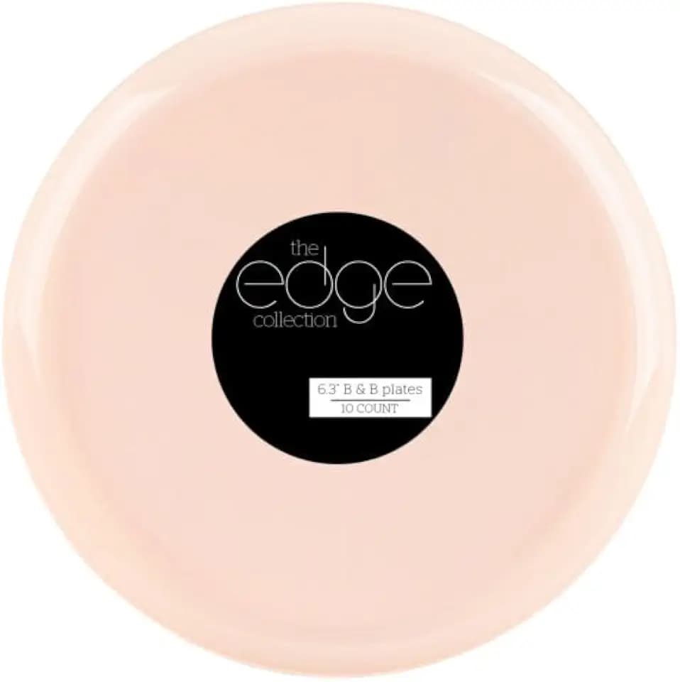 Pink Plates 6.3" - Case of 120 (12 packs x 10)