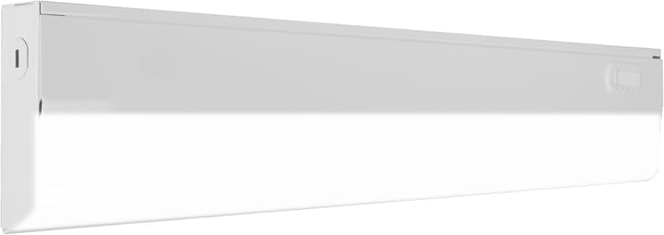 18” LED Direct Wire Under Cabinet Light - Dimmable Undercounter LED Lights for Kitchen - Selectable CCT 2700K-5000K, 612-648 Lumens, 9W - UCB Series Hardwired Under Cabinet Lighting by NICOR Lighting