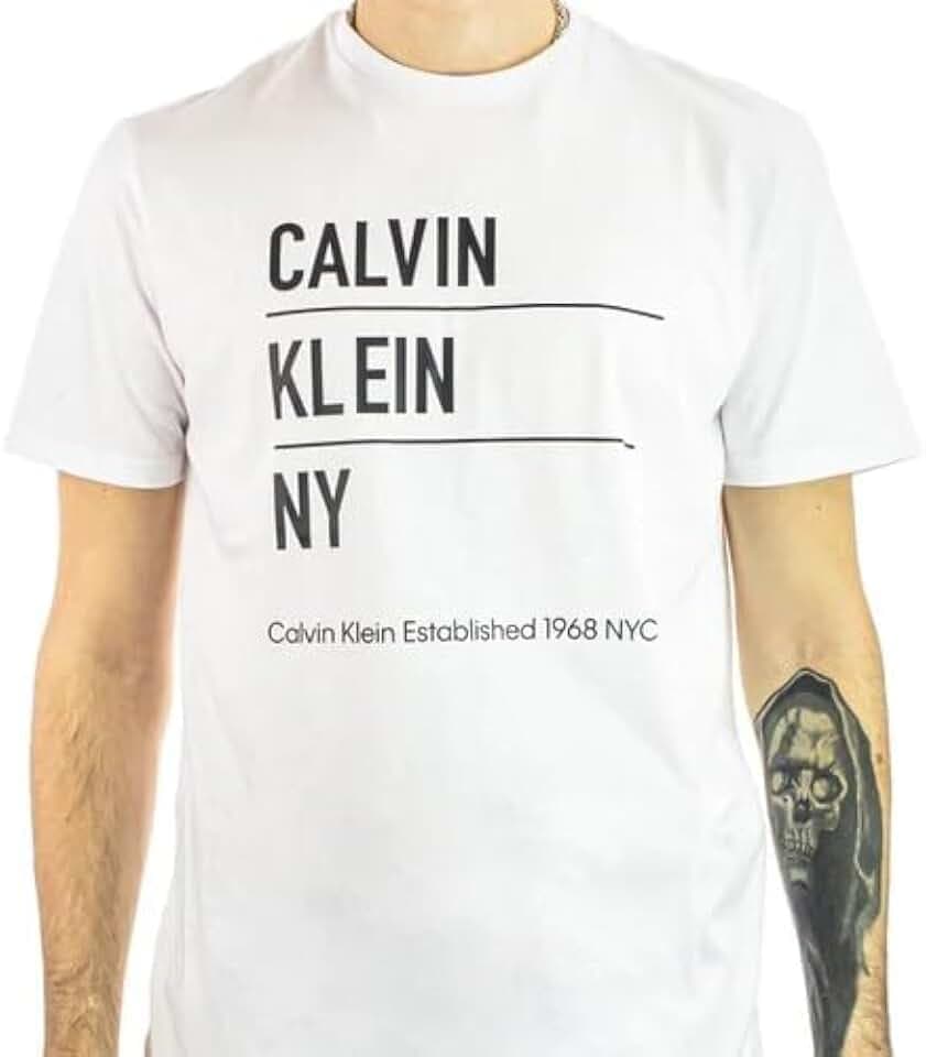 Calvin Klein Herren T-Shirt Kurzarm Graphic mit Logo