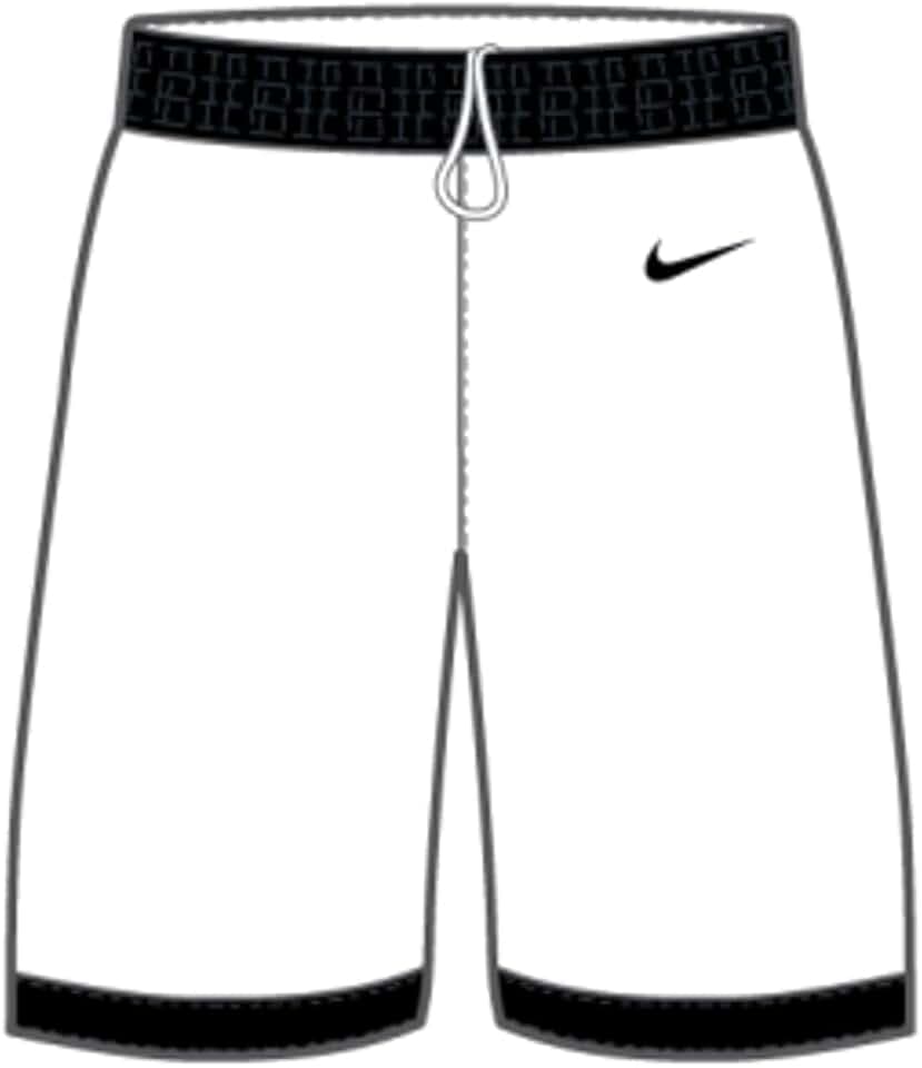 Nike Herren Bermuda Shorts Mens Team25 Basketball Stock Short - White