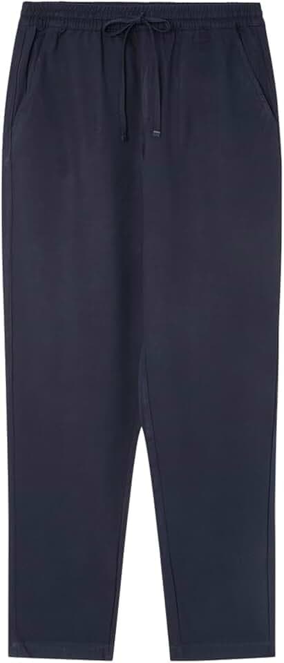 Springfield Damen Hose Jogger fließend Joggerfluidoconcinturaelásticaycordones,bolsillofalsoenlapartetrasera