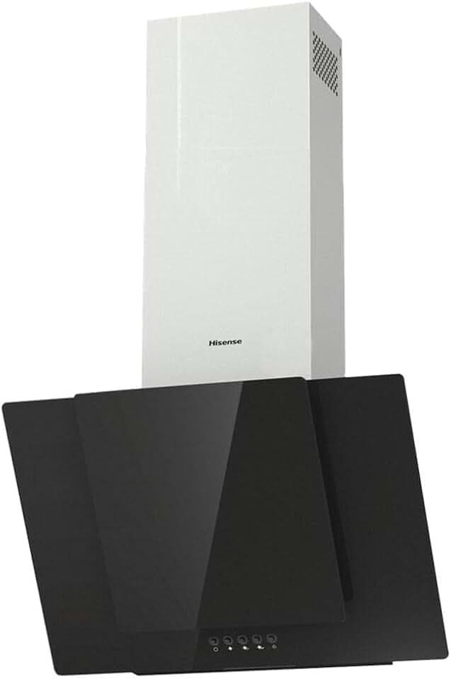 Hisense CH6IN6BXBG Dekorative Dunstabzugshaube, 60 cm, Saugleistung 650 m³/h, LED-Beleuchtung, pflegeleichter Aluminiumfilter