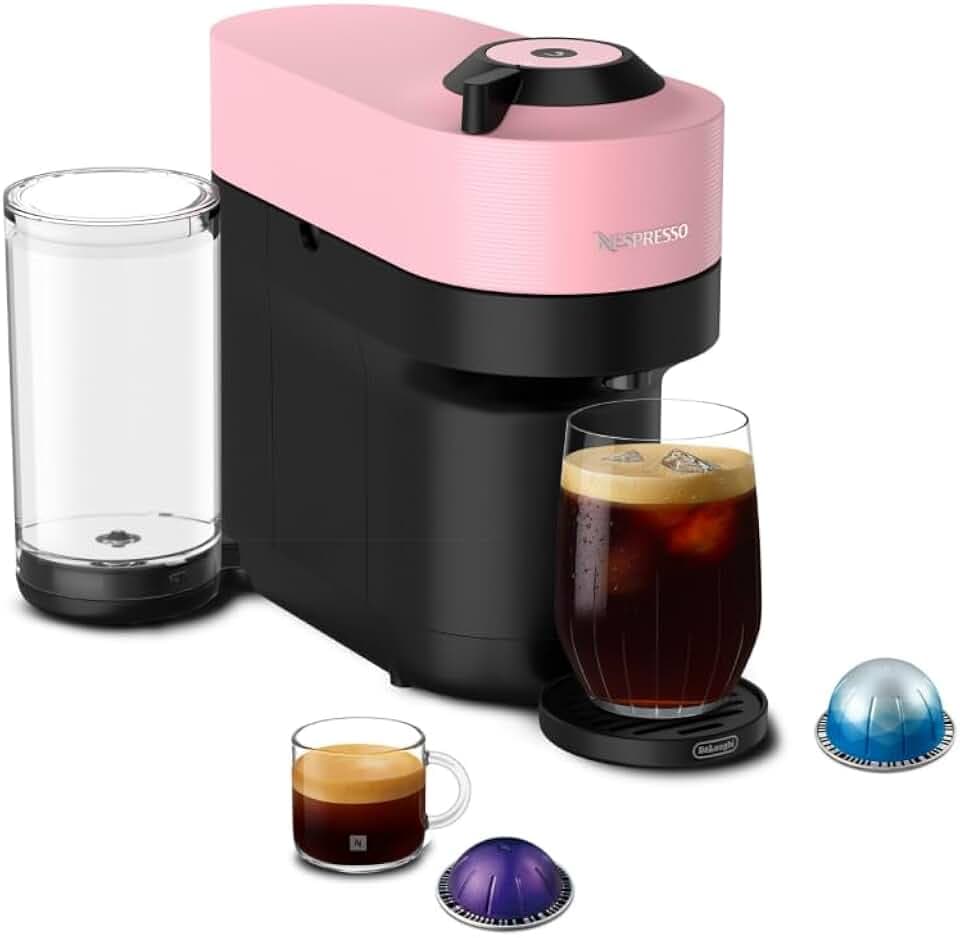 Nespresso Vertuo Pop+ Coffee & Espresso Maker by De'Longhi, Pink