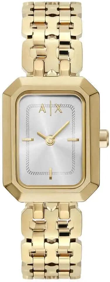 Armani Exchange Watch for Women, Quarz Zweizeigerwerk und 27 mm Gehäusegröße mit Edelstahlarmband