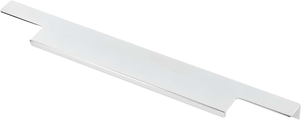 GTV – Möbelgriff LIND Chrom galvanisiert 352 mm Bohrabstand, 796 mm Länge, Griffleiste 18 mm breit, Kantenprofilgriff für Küchen, Schränke, Schubladen, Möbelzubehör