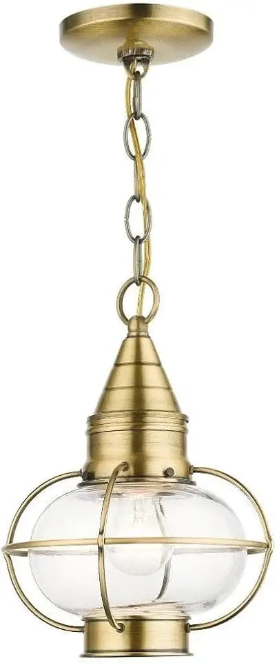 Livex Lighting 26910-01 Newburyport Pendant, Antique Brass