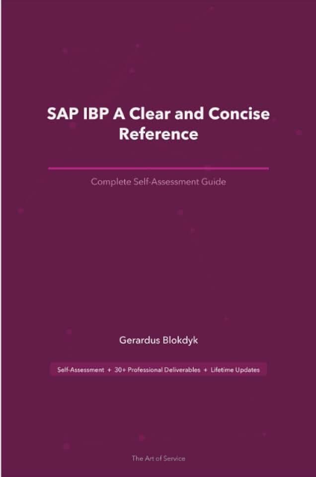 SAP IBP A Clear and Concise Reference