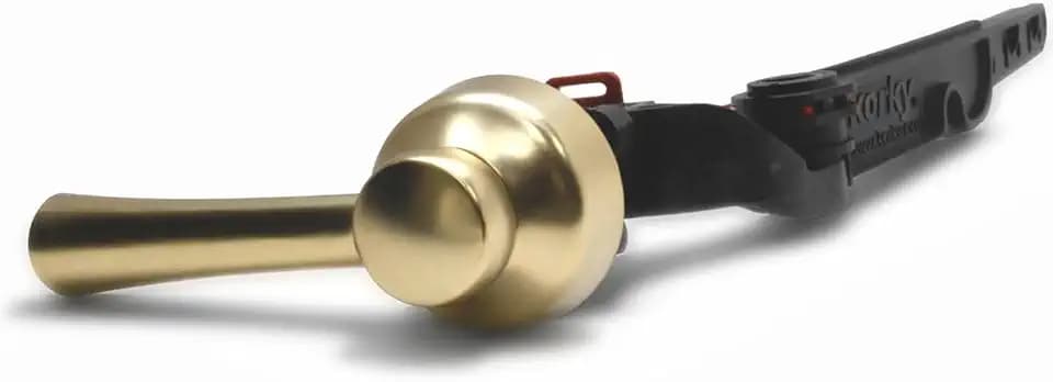 Korky Strongarm Metal Toilet Handle & Lever in Brushed Gold - 6094