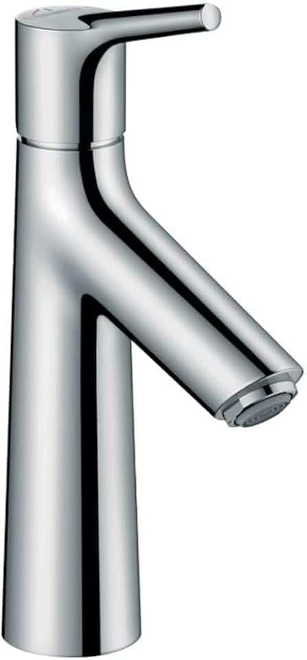 hansgrohe Wasserhahn Talis S CoolStart (Armatur mit Auslauf Höhe 100mm und Zugstangen-Ablaufgarnitur) Chrom