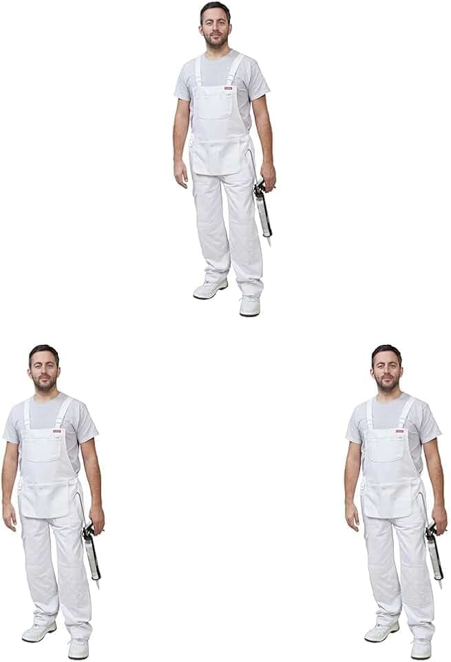 ProDec 100% Cotton Drill, Multi-Pocket Decorator's Bib and Brace