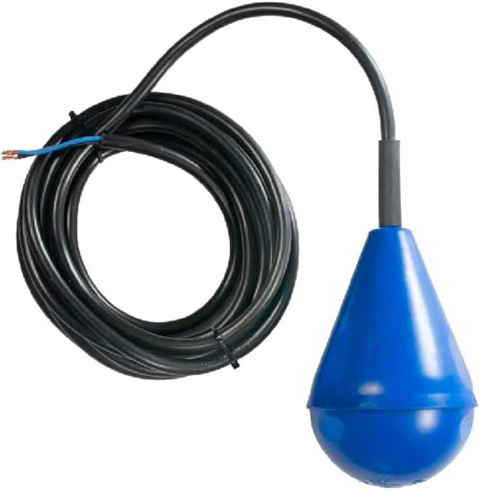 Kippschalter Füllstandregler E-FLY, Schwimmerschalter für Abwasser und turbulentes Wasser, Füllstandsschalter, Made in Italy (5 m)