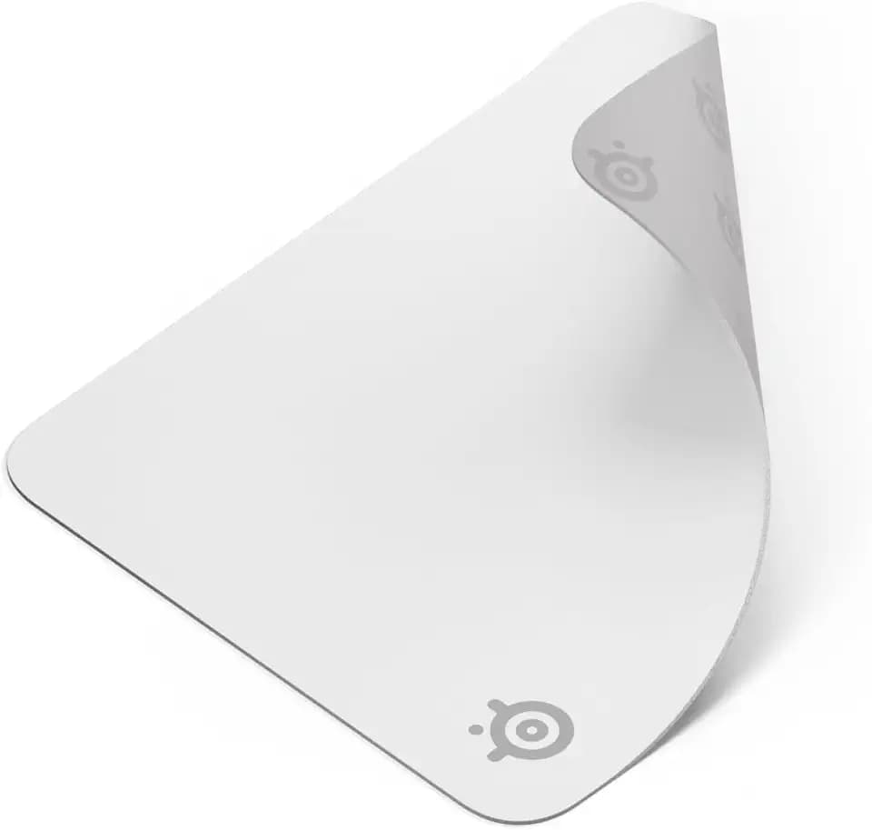 SteelSeries QcK Cloth Gaming Mouse Pad - Exclusive Micro-Woven Surface - Optimized for Gaming Sensors - Maximum Control - Size M - White