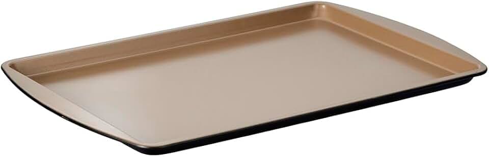 Stanley Rogers Ceramabake Gesundes Antihaft-Keramik-Backblech, Backen ohne PFAS, PTFE, PFOS, PFOA, Cadmium & Blei, Ofenblech für Kekse, Braten von Gemüse und tägliches Backen, 34 x 24 x 1,5 cm