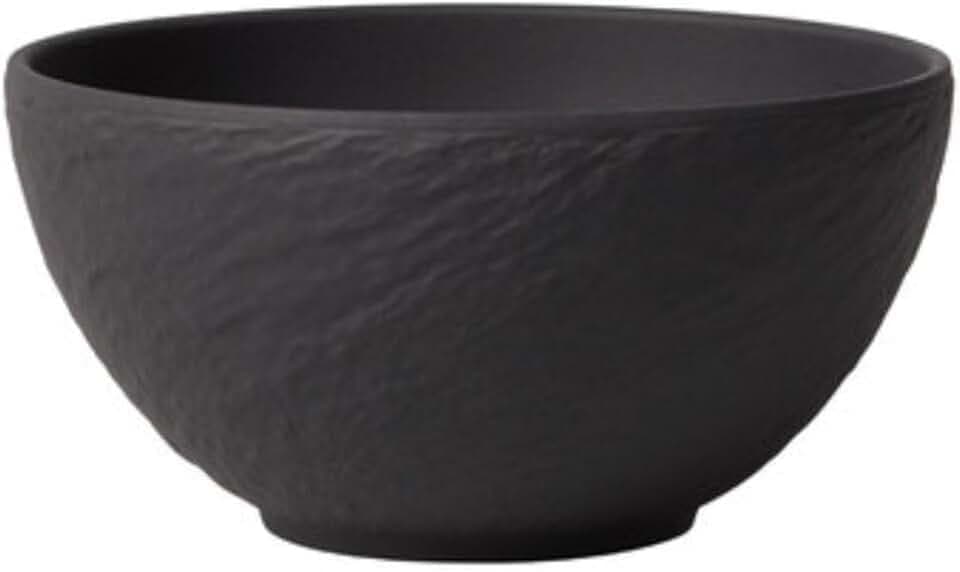 Villeroy & Boch - Manufacture Rock Dipschale 8 cm Schwarz, Spülmaschinenfest, Mikrowellensicher, Kleine Schale, Dipschälchen, Bol, Snackschale, Geschirr, Premium Porzellan