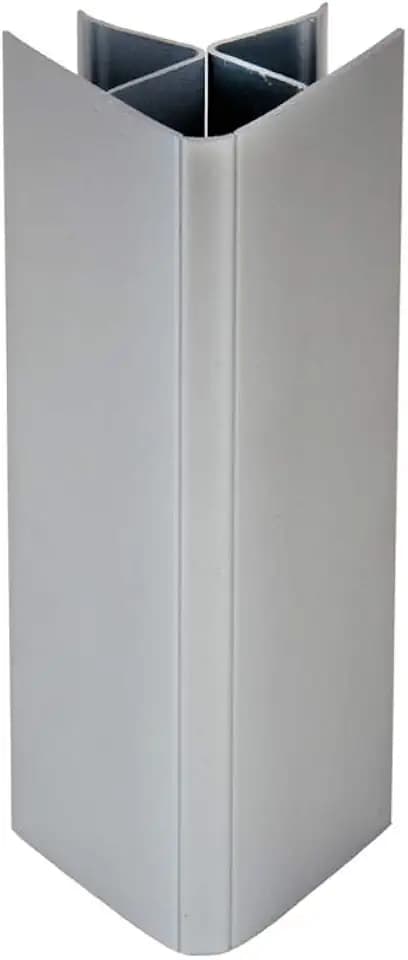 Nordlinger Pro 790024 Sockelanschluss, Kunststoff, Aluminiumgrau, 16/19 x 150 mm