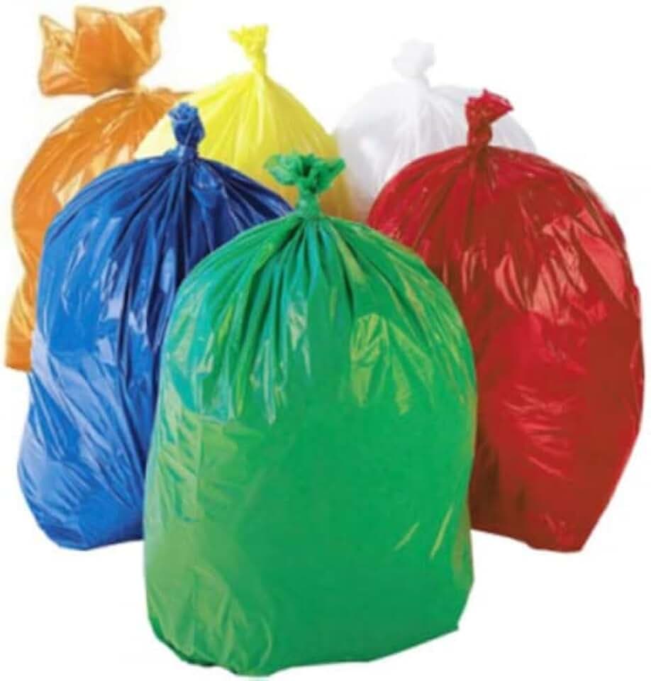 Müllsäcke, farbig, farbkodiert, 20 Stück, Orange