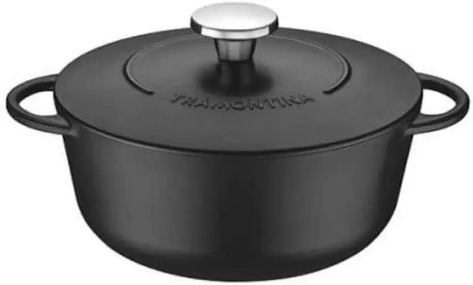 Tramontina Trento Bräter, Gusseisen, 24 cm, 4 Liter, Schwarz