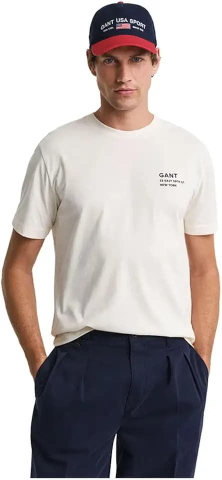 Gant Herren Small Graphic Ss Tshirt T-Shirt